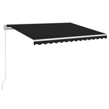Vidaxl Luifel extensible manuellement avec une couleur anthracite LED 350x250 cm