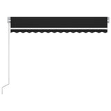 Vidaxl Luifel extensible manuellement avec une couleur anthracite LED 350x250 cm