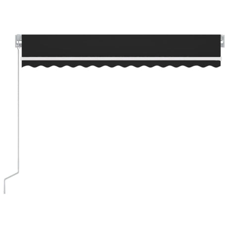 Vidaxl Luifel extensible manuellement avec une couleur anthracite LED 350x250 cm
