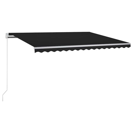Vidaxl luifel automatique avec led et capteur de vent 350x250 cm anthracite