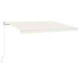 Vidaxl Luifel extensible manuellement avec la Crème LED 400x300 cm -Colored