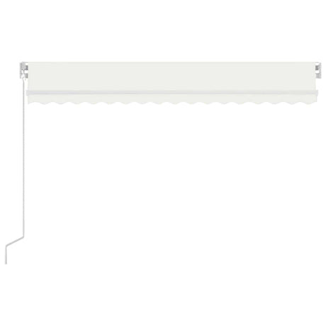 Vidaxl Luifel extensible manuellement avec la Crème LED 400x300 cm -Colored
