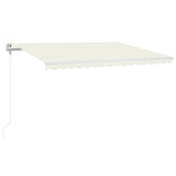 Vidaxl Luifel Automatique avec led et capteur de vent 400x300 cm couleur crème