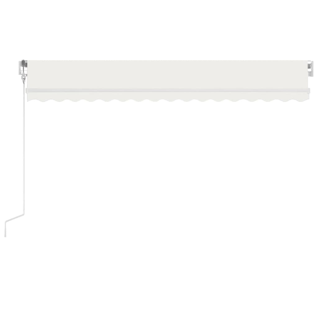 Vidaxl Luifel Automatique avec led et capteur de vent 400x300 cm couleur crème