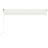 Vidaxl Luifel Automatique avec led et capteur de vent 400x300 cm couleur crème