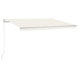 Vidaxl Luifel étend manuellement la crème 450x300 cm -colore