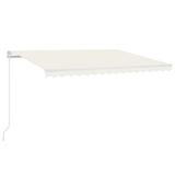 Vidaxl Luifel étend automatiquement la crème 450x300 cm -colore