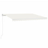 Vidaxl Luifel Automatique avec led et capteur de vent 450x300 cm couleur crème