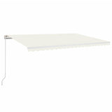 Vidaxl Luifel étend manuellement la crème 500x300 cm -colore