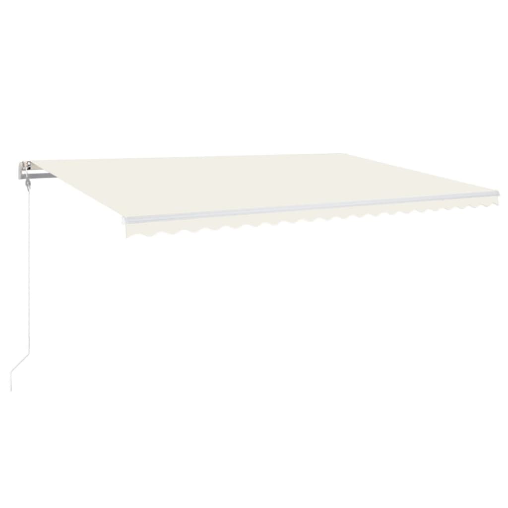 Vidaxl Luifel étend automatiquement la crème 500x300 cm -colore