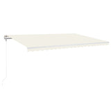Vidaxl Luifel étend automatiquement la crème 500x300 cm -colore