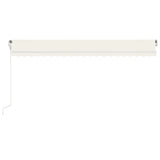 Vidaxl Luifel étend automatiquement la crème 500x300 cm -colore