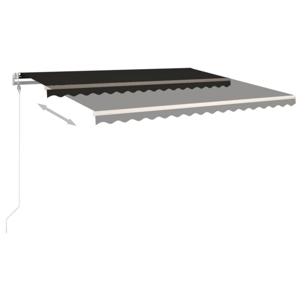 Vidaxl Luifel étend automatiquement 400x350 cm anthracite -colored