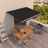 Vidaxl Luifel étend automatiquement 400x350 cm anthracite -colored