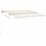 Vidaxl Luifel Automatique avec led et capteur de vent 400x350 cm couleur crème