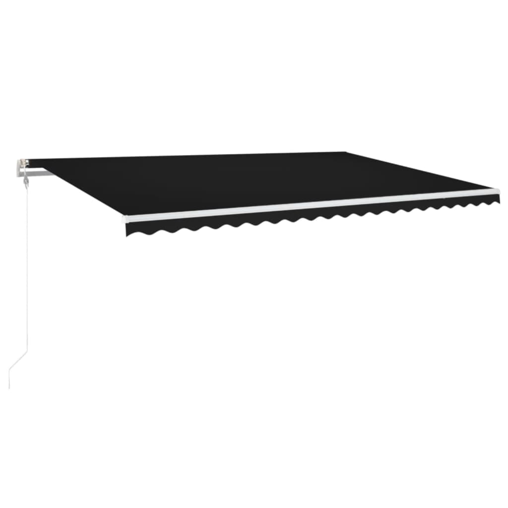 Vidaxl Luifel étend automatiquement l'anthracite de 500x350 cm -colore