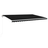 Vidaxl Luifel étend automatiquement l'anthracite de 500x350 cm -colore
