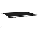 Vidaxl Luifel Automatique extensible 600x350 cm anthracite -colored