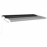 Vidaxl Luifel Automatique extensible 600x350 cm anthracite -colored