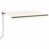 Vidaxl Luifel étend automatiquement la crème 450x300 cm -colore