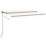 Vidaxl Luifel étend automatiquement la crème 450x300 cm -colore