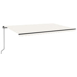 Vidaxl Luifel extensible manuellement avec la Crème LED 500x300 cm -Colored