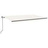 Vidaxl Luifel étend automatiquement la crème 500x300 cm -colore