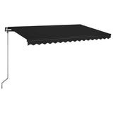 Vidaxl Luifel étend manuellement 400x350 cm anthracite -colored