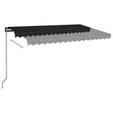Vidaxl Luifel étend manuellement 400x350 cm anthracite -colored