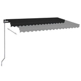 Vidaxl Luifel étend manuellement 450x350 cm anthracite -colored