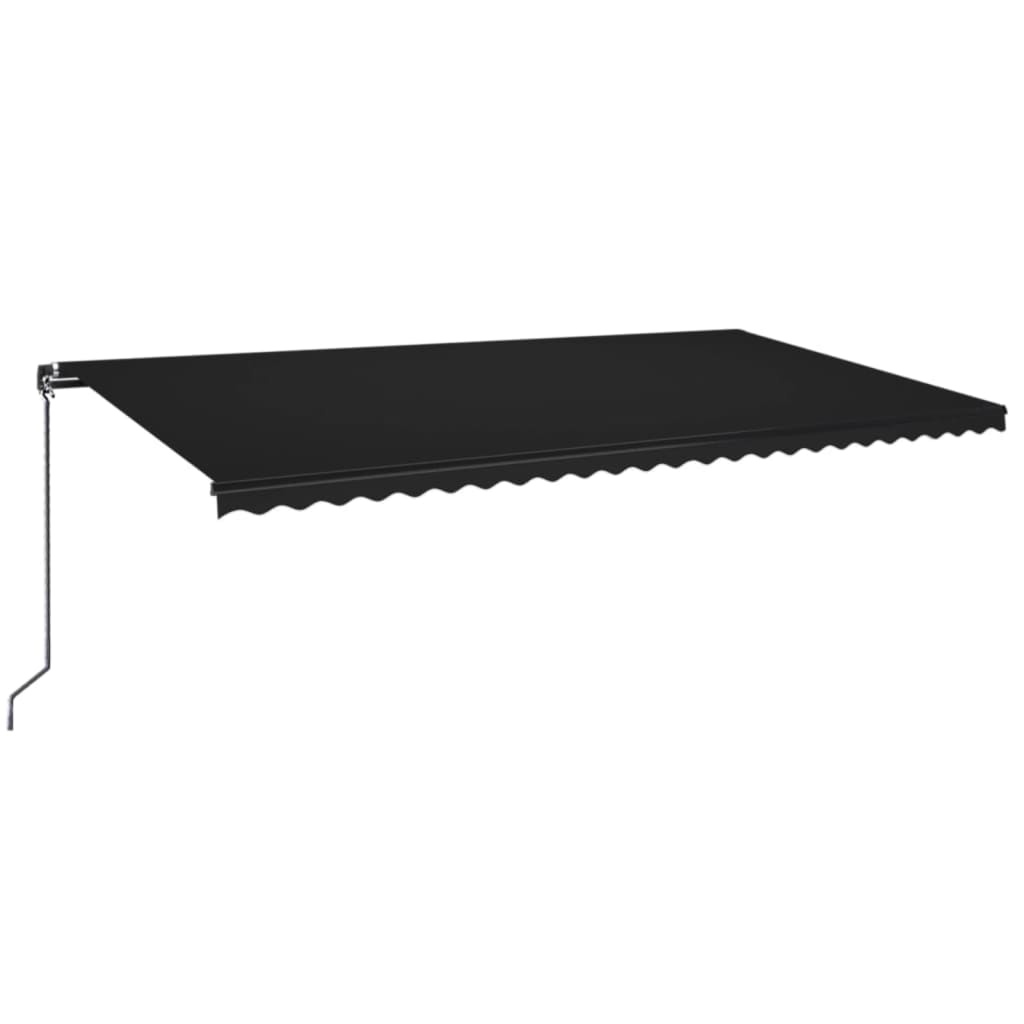 Vidaxl Luifel étend manuellement 600x350 cm anthracite -colored