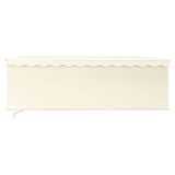 Vidaxl luifel extensible manuellement avec un rouleau aveugle 4x3 m crème -colored