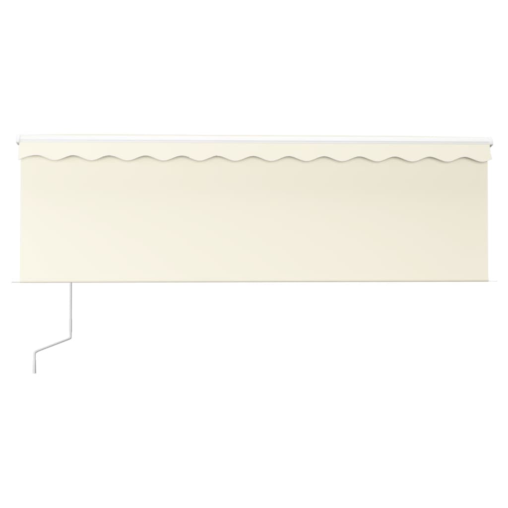 Vidaxl Luifel a automatiquement extensible avec un rouleau aveugle 4x3 m crème couleur