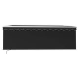 Vidaxl Luifel extensible à rouleau aveugle LED 4,5x3 m anthracite