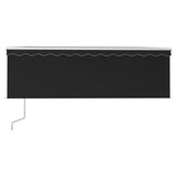Vidaxl Luifel a automatiquement extensible avec un rouleau aveugle 4,5x3 m anthracite