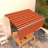 Vidaxl Luifel Rouleau extensible automatique aveugle 4,5x3 m brun orange