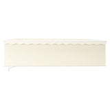 Vidaxl luifel extensible manuellement avec un rouleau aveugle 5x3 m crème -colored