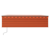 Vidaxl Luifel Rouleau extensible automatique aveugle 5x3 m orange et marron