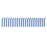 Vidaxl Luifel extensible manuellement avec un rouleau aveugle 6x3 m bleu et blanc