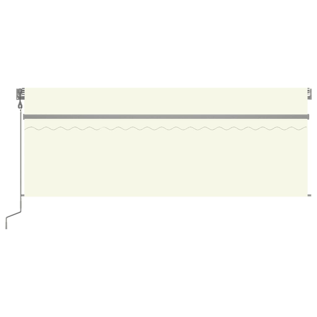 Vidaxl Luifel a automatiquement extensible avec un rouleau aveugle 4x3 m crème couleur