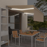 Vidaxl Luifel Automatique avec capteur de vent LED à rouleau à rouleaux 4x3 M CRAME