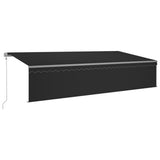 Vidaxl Luifel a automatiquement extensible avec un rouleau aveugle 6x3 m anthracite