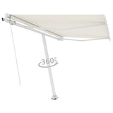 Vidaxl Luifel détaché étend manuellement la crème 300x250 cm -colore