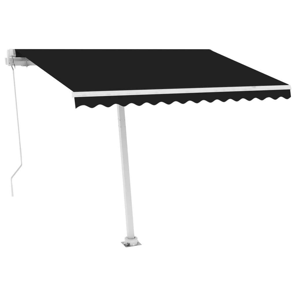 Vidaxl Luifel détaché étend manuellement l'anthracite 300x250 cm