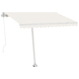 Vidaxl Luifel extensible manuellement avec la Crème LED 300x250 cm -Colored