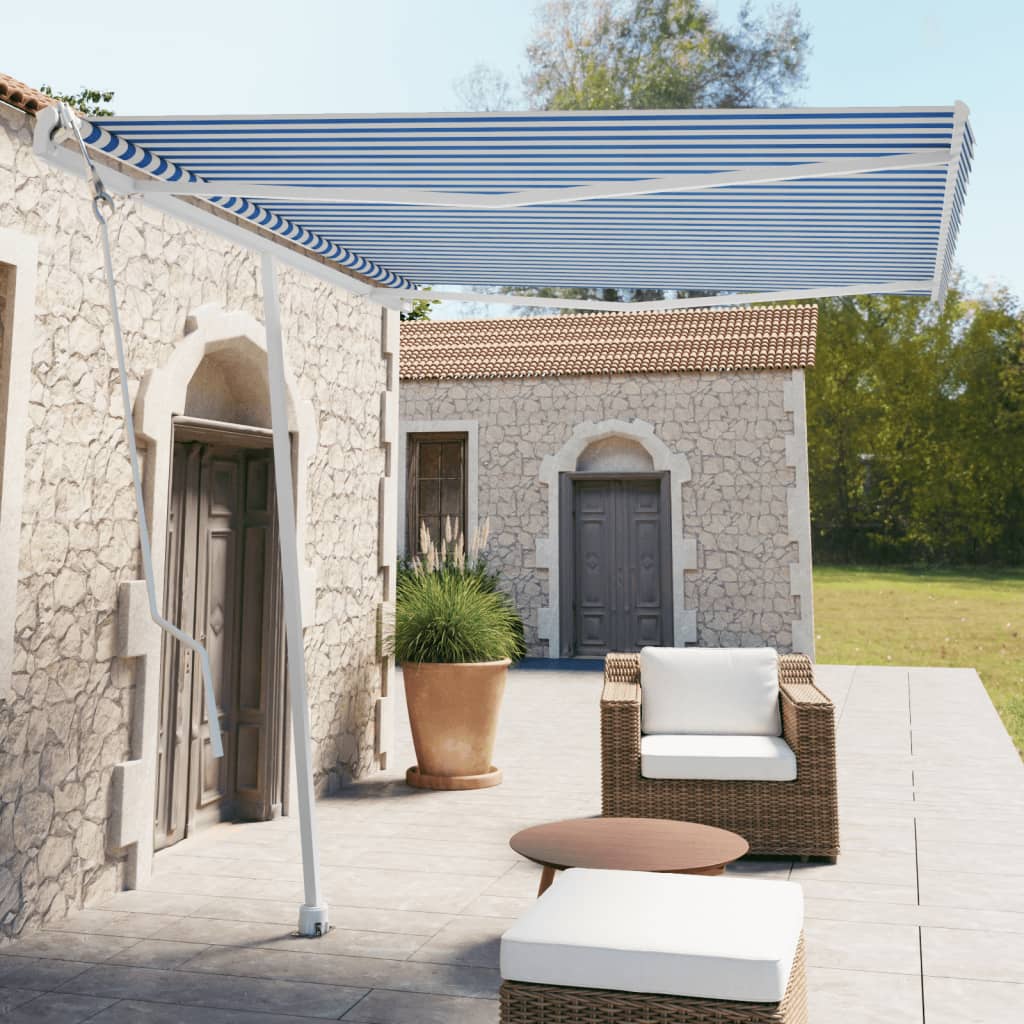 Vidaxl Laifel GRATUITE - AUTOMATIQUE Automatique 300x250 cm Bleu et blanc