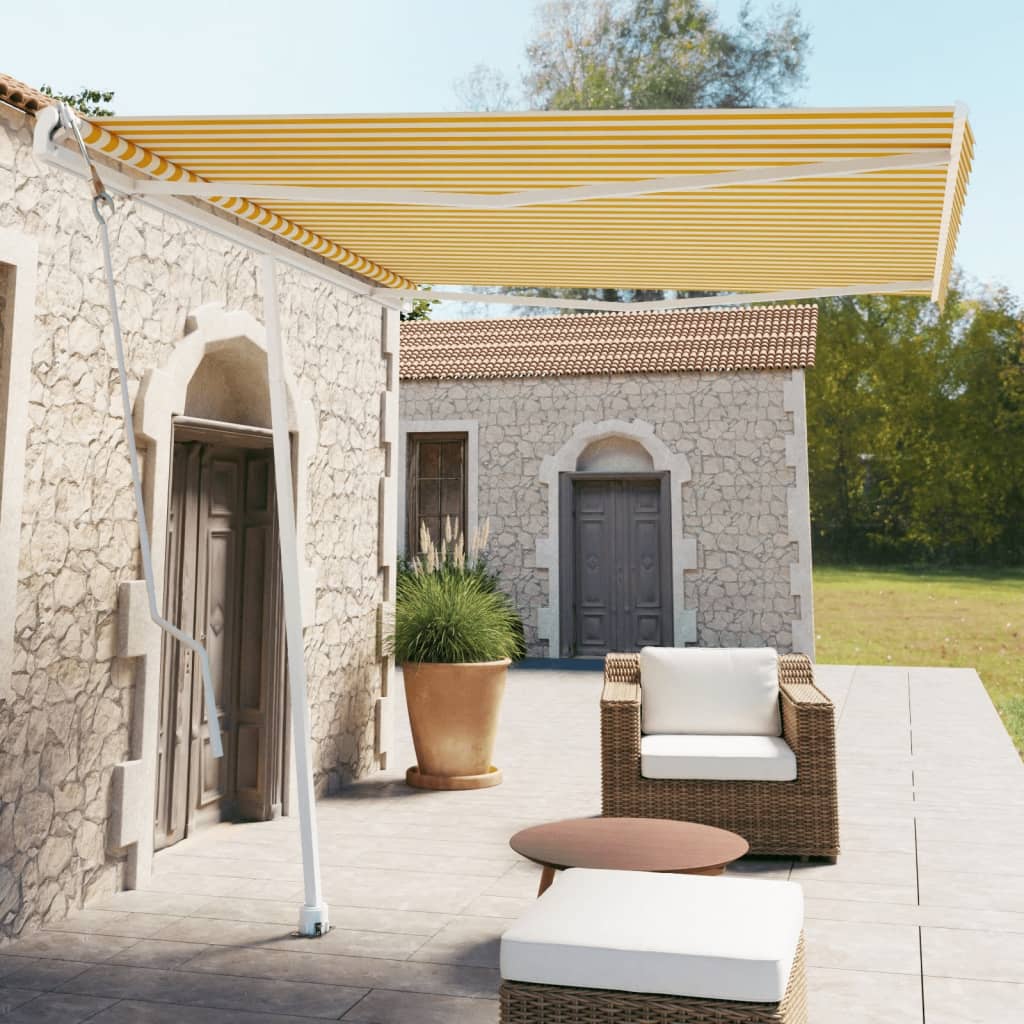 Vidaxl Laifel GRATUITE - Automatique 300x250 cm jaune et blanc