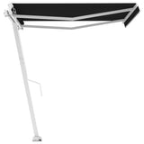 Vidaxl Luifel détaché étend manuellement l'anthracite 350x250 cm