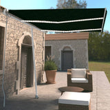 Vidaxl Luifel extensible manuellement avec une couleur anthracite LED 350x250 cm