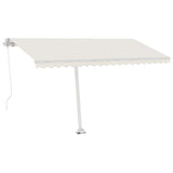 Vidaxl Luifel détaché étend manuellement la crème 400x300 cm -colore